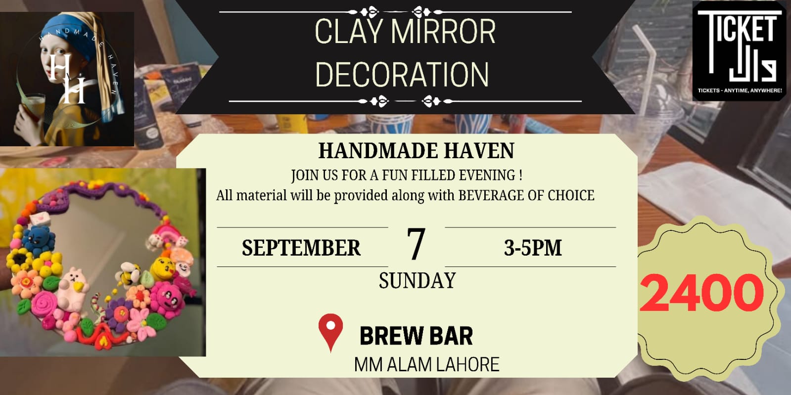 Clay Mirror Decoration - 7th Sep, 2025