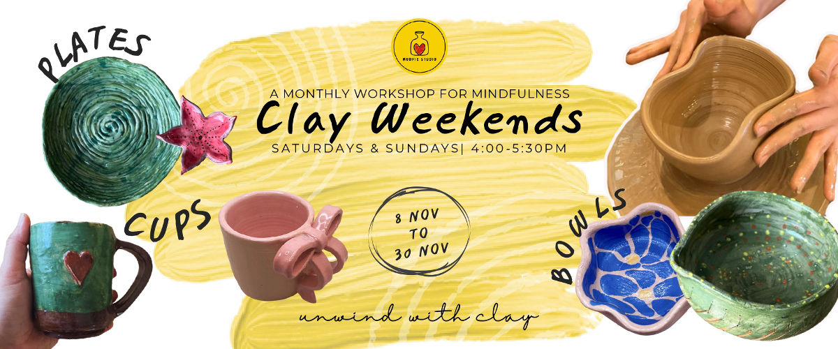 Clay Weekends :  Learn Pottery Wheel, Clay Art & Glazing