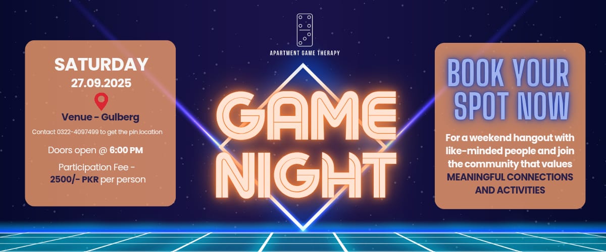 Game Night by Apartment Game Therapy - 27th September 2025, Saturday
