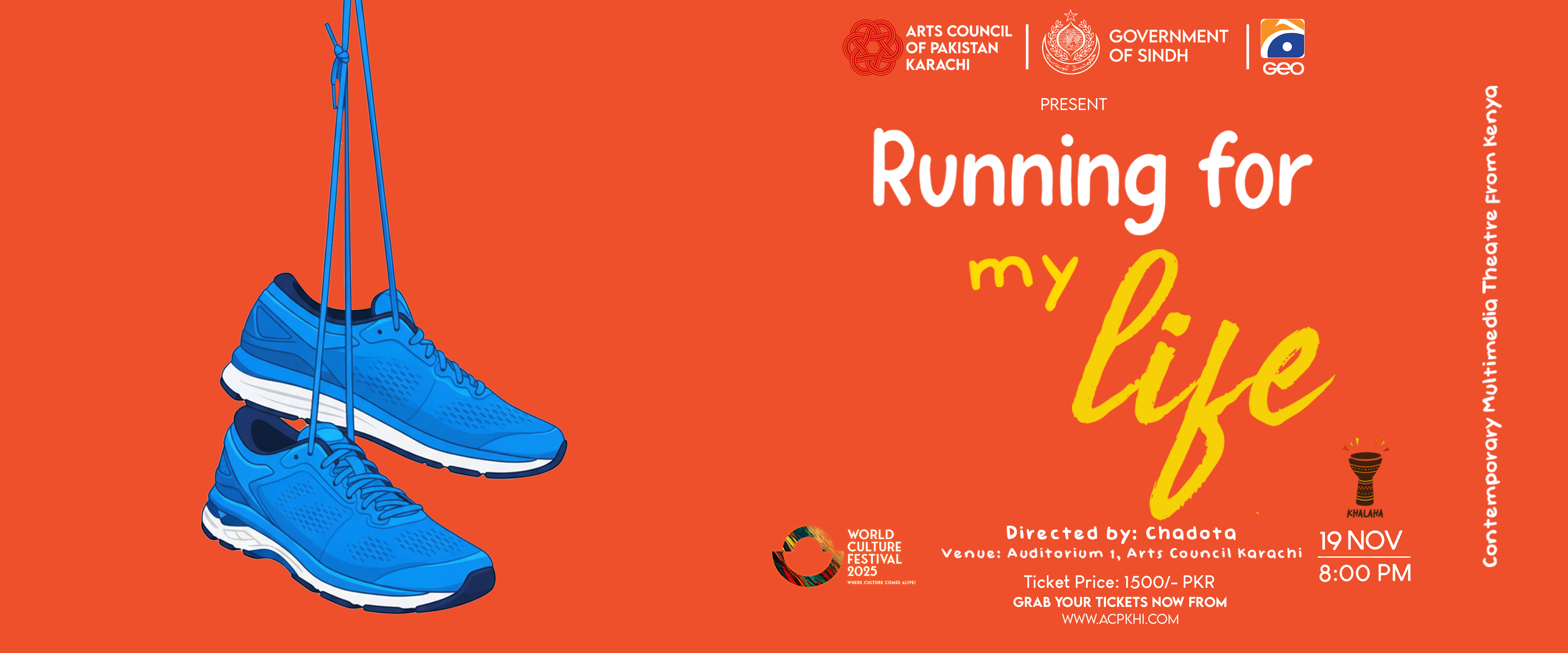 Running for my life.