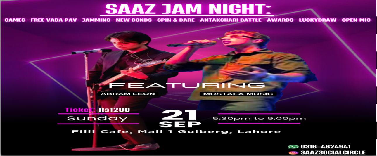 Saaz Jam Night- 21 September 2025