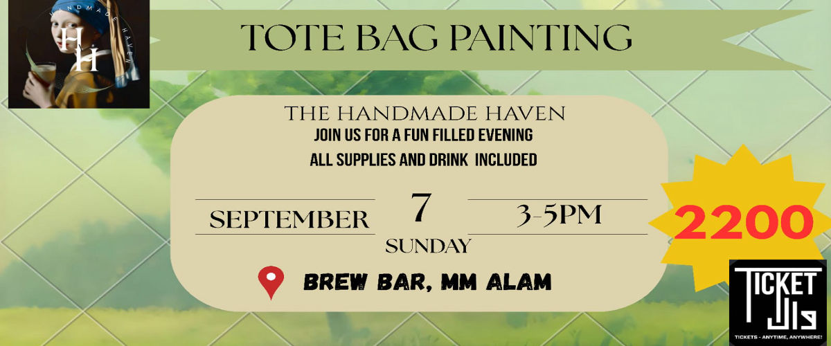 Tote bag painting 