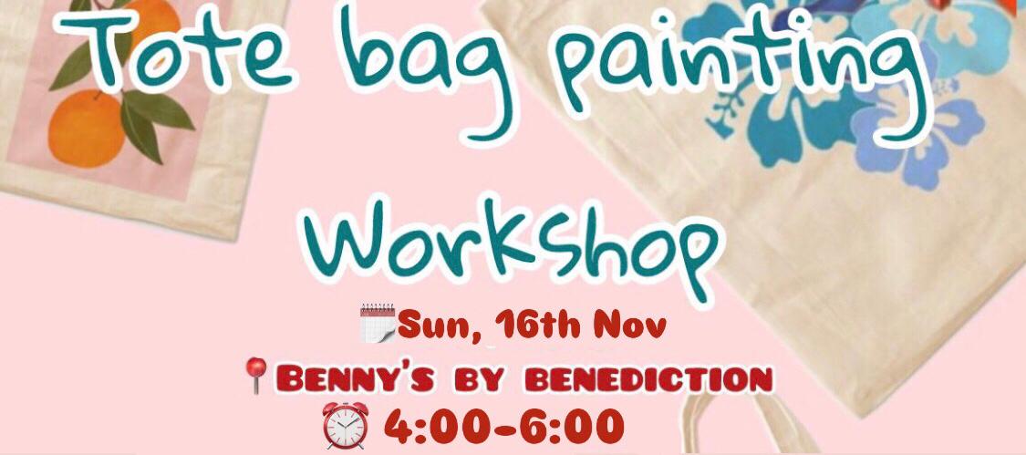 Tote bag painting Workshop 