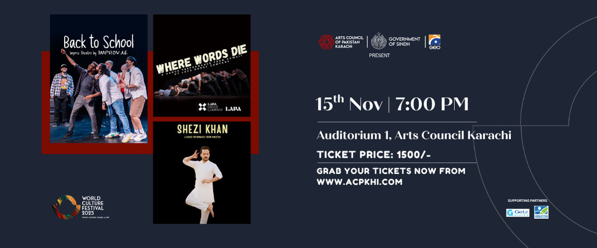 Triple Show: Back to School, Where Words Die & Shezi Khan.